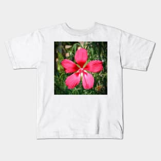 Scarlet Swamp Hibiscus Kids T-Shirt